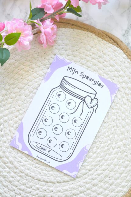 A5 mijn spaarglas challenge Blanco